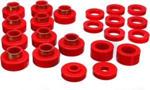 Energy Suspension Body Cab Mount Set in Red For 80-86 Jeep CJ5/7 2.4102R