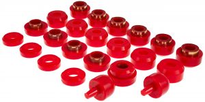 Energy Suspension Body Cab Mount Set in Red For 1997-06 Jeep Wrangler TJ  2.4107R