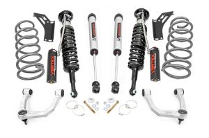 Rough Country 3 Inch Lift Kit Upper Control Arms RR Coils Vertex/V2 Struts For 10-24 Toyota 4Runner 76658