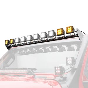 ZROADZ Multi-LED Roof Cross Bar with (10) 3-Inch Light Pods for 18-25+ Jeep Wrangler JL 20+ Gladiator JT Z934831-KITAW