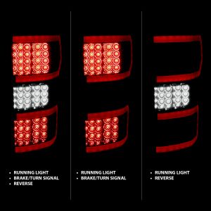 ANZO USA LED Tail Lights for 18-20 Ford F-150 311315
