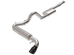 aFe Power Apollo GT Series 3in Stainless Steel Cat-Back Exhaust System w/ Black Tip for 21-25 Ford Bronco with L4-2.3L (t) / V6-2.7L (tt) Engine 49-43136-B