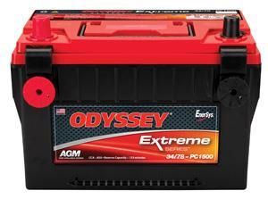 ODYSSEY Extreme Series Batteries (850CCA) For 1997-2011 Jeep Wrangler JK 2 Door & Unlimited 4 Door Models//TJ/XJ 34/78-PC1500DT