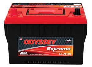 ODYSSEY Extreme Series Batteries (850CCA) For 1997-2011 Jeep Wrangler JK 2 Door & Unlimited 4 Door Models//TJ/XJ 34-PC1500T