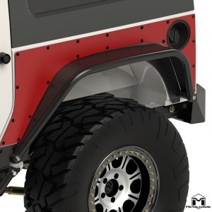MetalCloak Extended ExoSkin, Rear for 07-18 Jeep Wrangler JK 2 Door 3414-