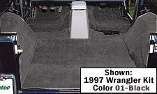 Seatz Manufacturing Seatz Deluxe Cut Pile Carpet Set for 76-95 Jeep CJ7 & Wrangler YJ 77702-