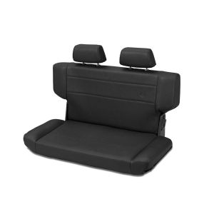 BESTOP TrailMax II Fold & Tumble Rear Bench Seat In Black Vinyl For 1997-06 Jeep Wrangler TJ 3943501