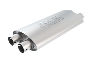 Borla ProXS Muffler 2.25" Dual Inlet/ 2.25" Dual Outlet 4" x 9.5" Oval 19" Long Body 24" Overall Length 400492