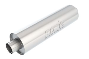 Borla Specialty Muffler - Straight Flow Notched Neck Muffler 400500