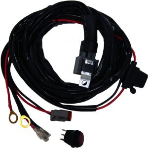 Rigid Industries Wire Harness -20-50" LIGHT BAR w/Fuse & Relay Single 16AWG 40193