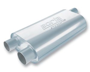 Borla Specialty Muffler - Transverse Flow Un-Notched Neck Muffler 40474