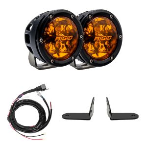 RIGID Industries Razor 360-Series Amber PRO A-Pillar Light Kit for selected Polaris models 41652