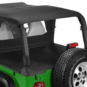 Pavement Ends Cargo Tonneau Cover In Black Denim For 1997-02 Jeep Wrangler TJ With Factory Soft Top 41825-15