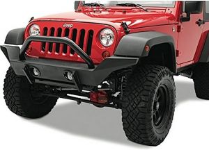 BESTOP HighRock 4X4 High Access Front Bumper In Matte/Textured Black With D-Ring Mounts For 1997-06 Jeep Wrangler TJ & TLJ Unlimited Models 4491701