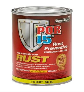 POR-15 Rust Preventive Coating 1 Quart In Gloss Black 45004