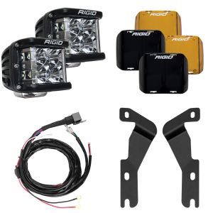 RIGID Industries A-Pillar Light Kit Includes D-SS Flood for 16-20 Toyota Tacoma 46707
