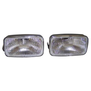 Crown Automotive Plastic Clear Fog Light Set Front-Left & Right For 1993-1995 ZJ Grand Cherokee 4713582K