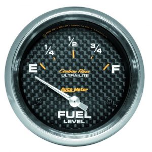 Auto Meter 2 5/8" Fuel Level Gauge in Carbon 4816