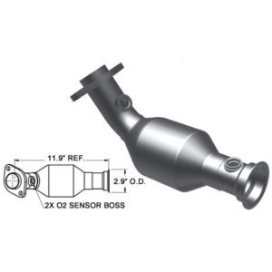 Magnaflow Direct Fit Catalytic Converter For 2002-03 Jeep Liberty KJ With 3.7L (Driver Side Front) 49492