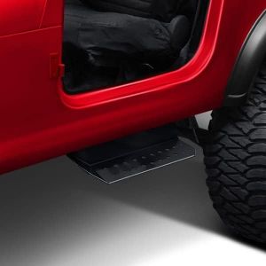 Kentrol Side Steps in Black Powder Coated Stainless Steel for 76-95 Jeep CJ-7, CJ-8 & Wrangler YJ 50432