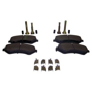 Crown Automotive Metal Black Brake Pad Service Kit Front-Left & Right For 2002-2007 KJ Liberty 5066427MK