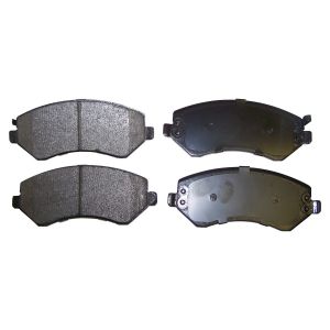 Crown Automotive Semi-Metallic Gray Brake Pad Set Front-Left & Right For 2002-2007 KJ Liberty 5066427T