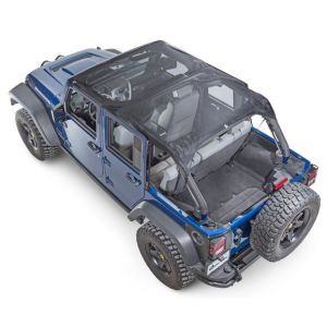 Vertically Driven Products KoolBreez Full Top In Black Mesh For 2007-09 Jeep Wrangler Unlimited JK 4 Door 50714