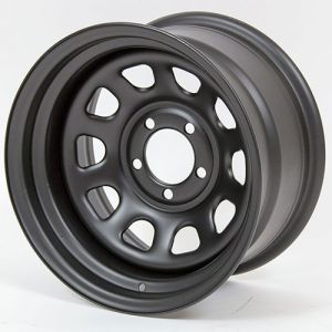 Pro Comp 51 Rock Crawler Series Wheel 15x10 With 5 On 4.50 Bolt Pattern & 3.75 Backspace In Flat Black 51-5165F