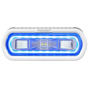 RIGID Industries SR-L Series Marine Spreader Pod 2 Wire Surface Mount White W/Blue Halo 51101
