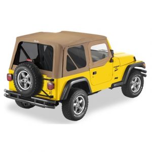 BESTOP Replace-A-Top With Half Door Skins & Tinted Windows In Spice Denim For 1997-02 Jeep Wrangler TJ Models 5112437