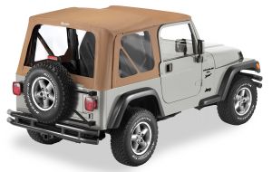 BESTOP Replace-A-Top With Clear Windows In Spice Denim For 1997-02 Jeep Wrangler TJ Fits Full Steel Doors 5112737