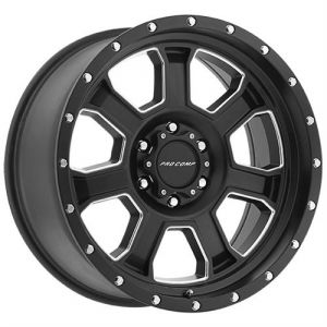 Pro Comp Series 43 Wheel 17 X 9 With 5 On 5.00 Bolt Pattern In Satin Black and Milled Finish 5143-7973