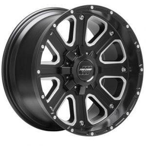 Pro Comp Series 82 Wheel 17 X 9 With 5 On 5.00 & 5 On 5.50 Bolt Pattern In Matte Black Machine 5172-7905