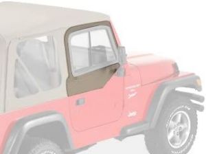 BESTOP Upper Door Sliders In Dark Tan For 1997-06 Jeep Wrangler TJ & TLJ Unlimited Models 5178733