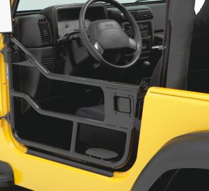 BESTOP HighRock 4X4 Element Doors in Stain Black For 1997-06 Jeep Wrangler TJ & TLJ Unlimited Models 5180901