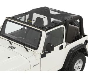 BESTOP Sun Bikini Safari Style Top In Mesh For 1997-06 Jeep Wrangler TJ 5240411