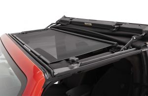 BESTOP Retractable Sunshade for Sunrider In Black For 2007-18 Jeep Wrangler JK 2 Door & Unlimited 4 Door Models 5240611