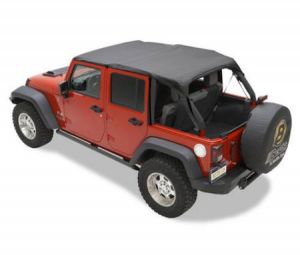BESTOP Header Bikini Safari Version For 2010-18 Jeep Wrangler JK Unlimited 4 Door Models 5258435