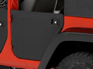 BESTOP Rear Half Doors Lowers In Black For 2007-18 Jeep Wrangler JK 2 Door & Unlimited 4 Models 5304135