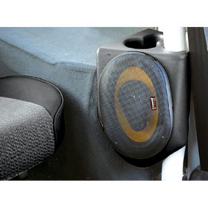 Vertically Driven Products Deluxe Sound Wedges With 6" Speakers In Black For 1980-95 Jeep CJ & Wrangler YJ 53301
