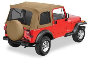 BESTOP Supertop Classic With Tinted Windows In Spice Denim For 1976-95 Jeep Wrangler YJ & CJ7 Models For Factory Steel Doors 5459937