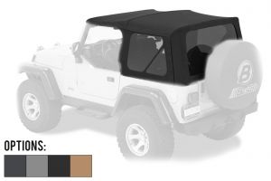 BESTOP Supertop NX Soft Top With Tinted Windows (OEM Style) For 1997-06 Jeep Wrangler TJ Models 54720-