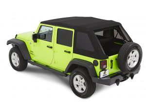 BESTOP Trektop NX Glide With Tinted Windows For 2007-18 Jeep Wrangler JK Unlimited 4 Door Models 54923-