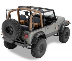 BESTOP Factory Style Hardware & Bow Kit For 1988-95 Jeep Wrangler YJ With Half Steel Doors 5500401