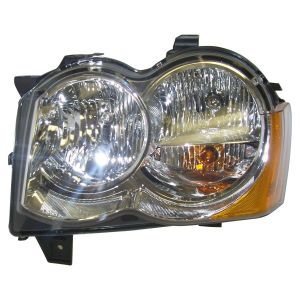 Crown Automotive Plastic Amber Headlight Front-Left For 2008-2010 WK Grand Cherokee 55157483AE