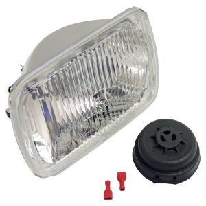 Crown Automotive Plastic Clear Headlight Front-Left or Right For 1984-2001 XJ Cherokee 56000887