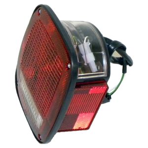 Crown Automotive Plastic Red Tail Light Rear-Left For 1987-1990 YJ Wrangler 56002135