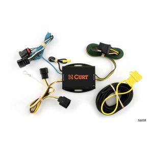 Curt Manufacturing Custom Wiring Harness, 4-Way Flat Output for Dodge Avenger 56028