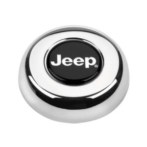 Grant Products Horn Button With Jeep Logo For 1946-95 Jeep CJ Series, Wrangler YJ & Cherokee XJ 5695