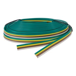 Curt Manufacturing Bonded 4-Way Trailer Wiring (16 Wire Gauge, 25' Spool) 57001